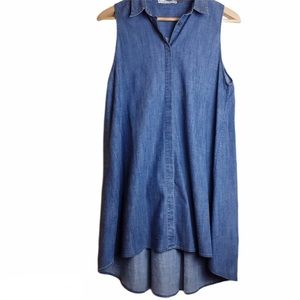 Alice + Olivia Denim Sleeveless Dress
